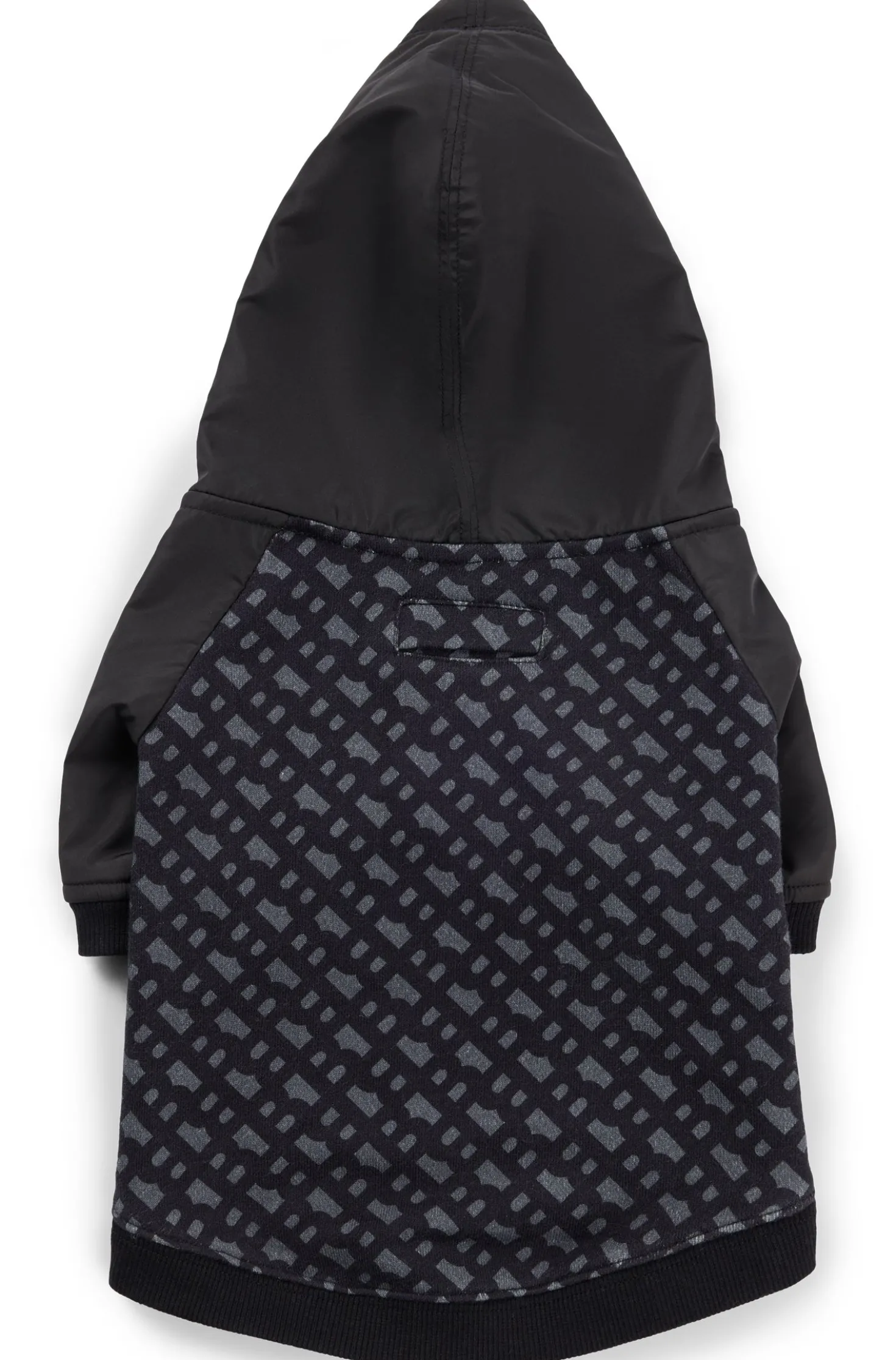 Hunde-Hoodie mit Monogramm-Muster