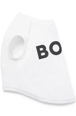 Hunde-T-Shirt aus merzerisierter Baumwolle mit Kontrast-Logo