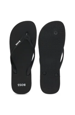 In Italien gefertigte Flip-Flops mit kontrastfarbenem Logo-Detail