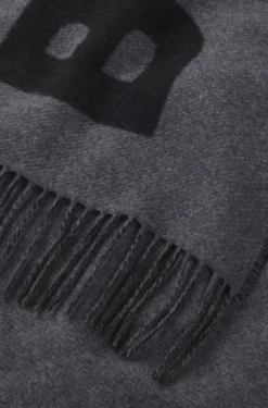 In Italien gefertigter Jacquard-Schal aus Woll-Mix