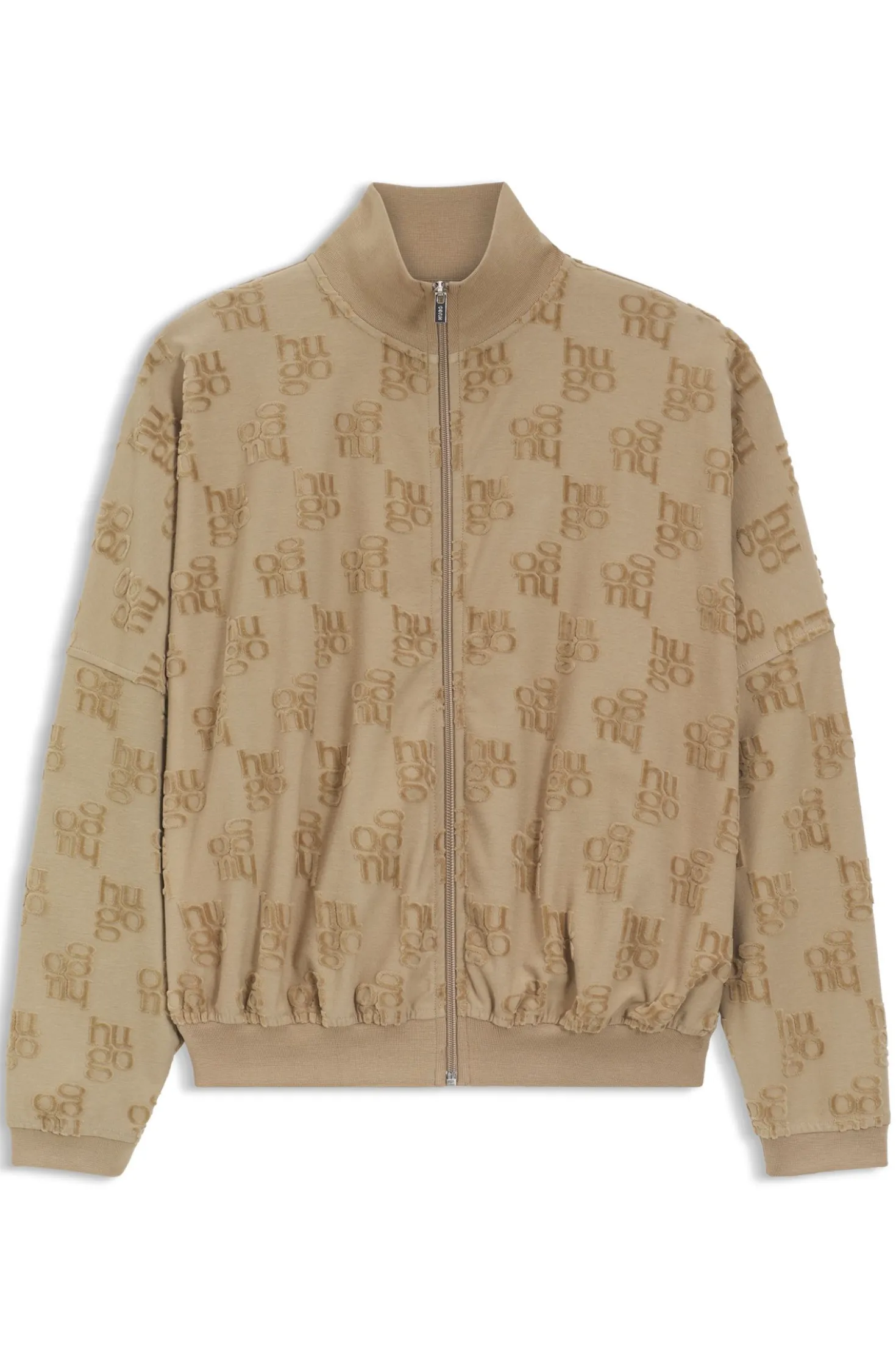 Jacke aus Baumwoll-Mix mit Allover-Logo-Muster