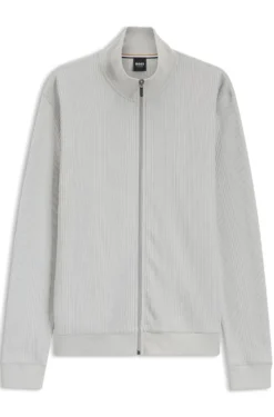 Jacke aus Baumwoll-Mix mit Waffelstruktur