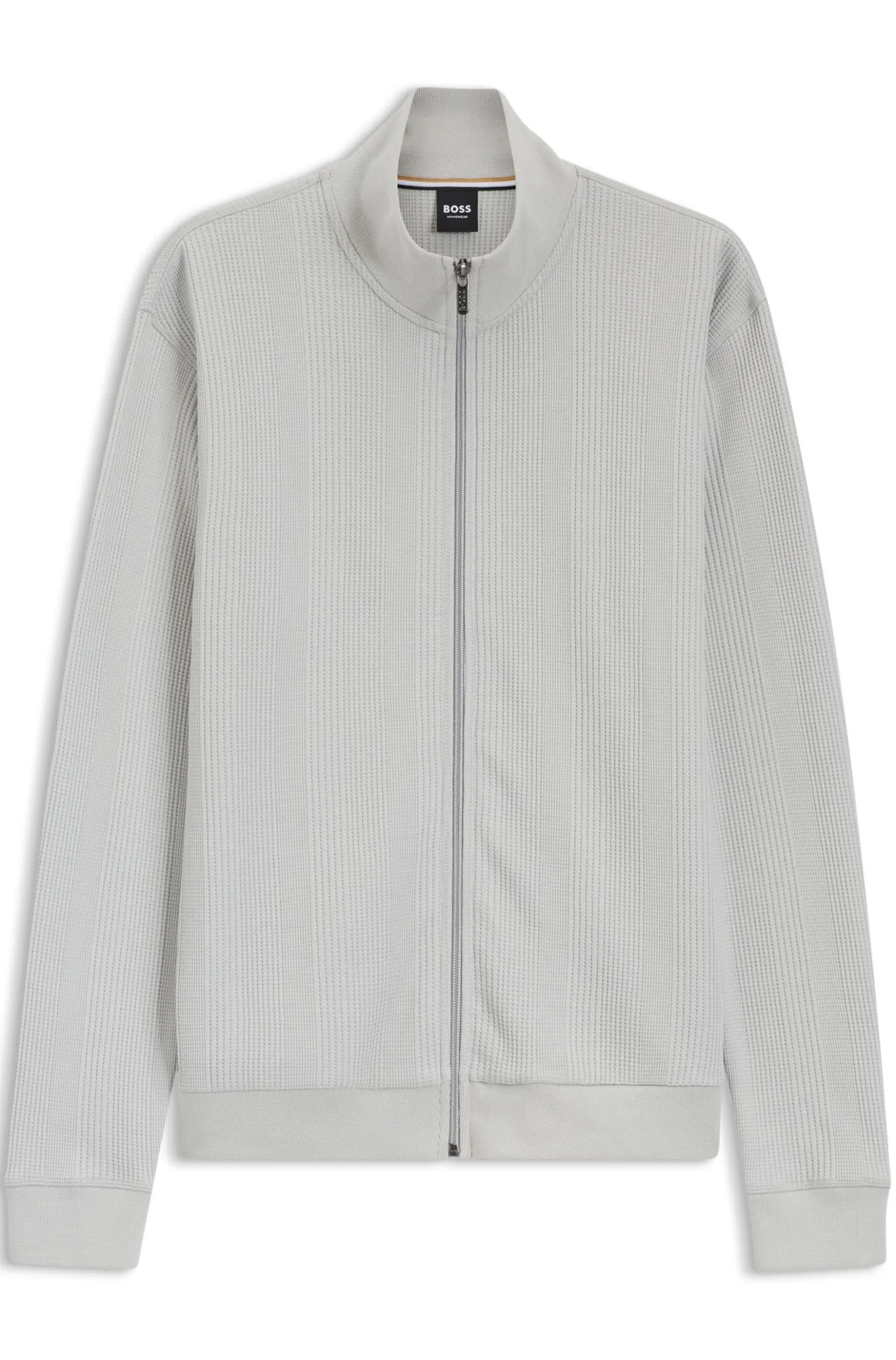 Jacke aus Baumwoll-Mix mit Waffelstruktur