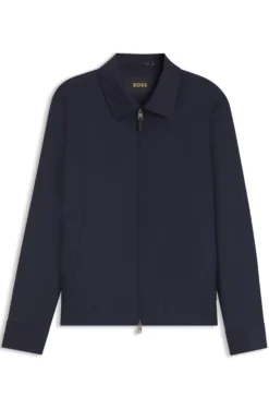 Jacke aus Schurwolle mit wasserabweisendem Finish