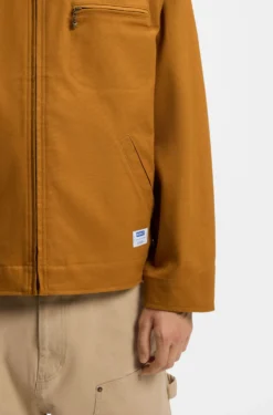 Jacke aus Stretch-Baumwolle mit Reißverschlusstasche an der Brust