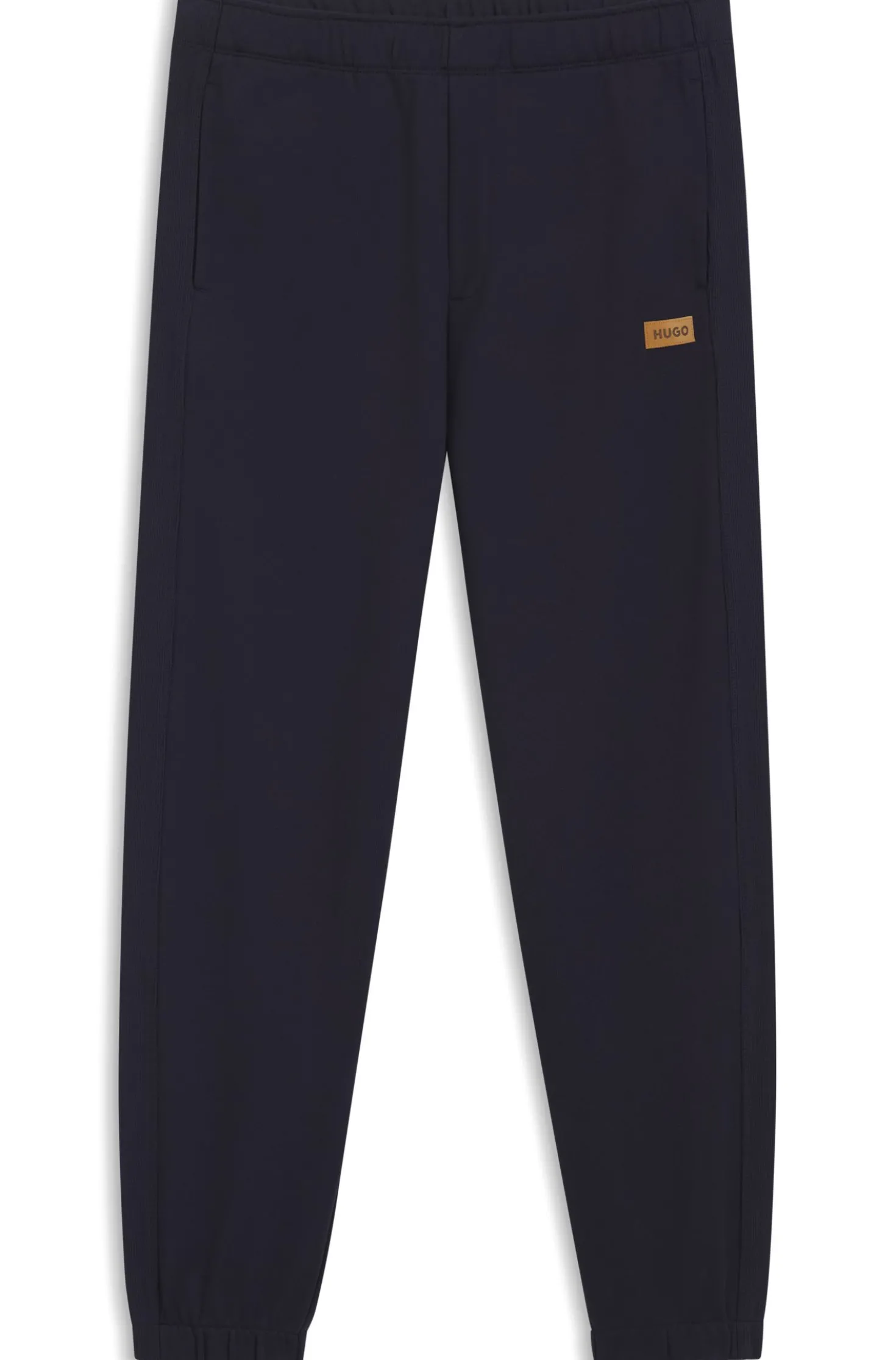 Jogginghose aus Baumwoll-Terry mit Logo-Badge