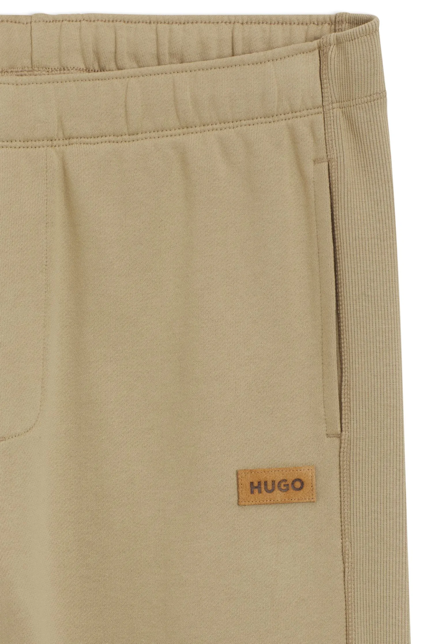 Jogginghose aus Baumwoll-Terry mit Logo-Badge