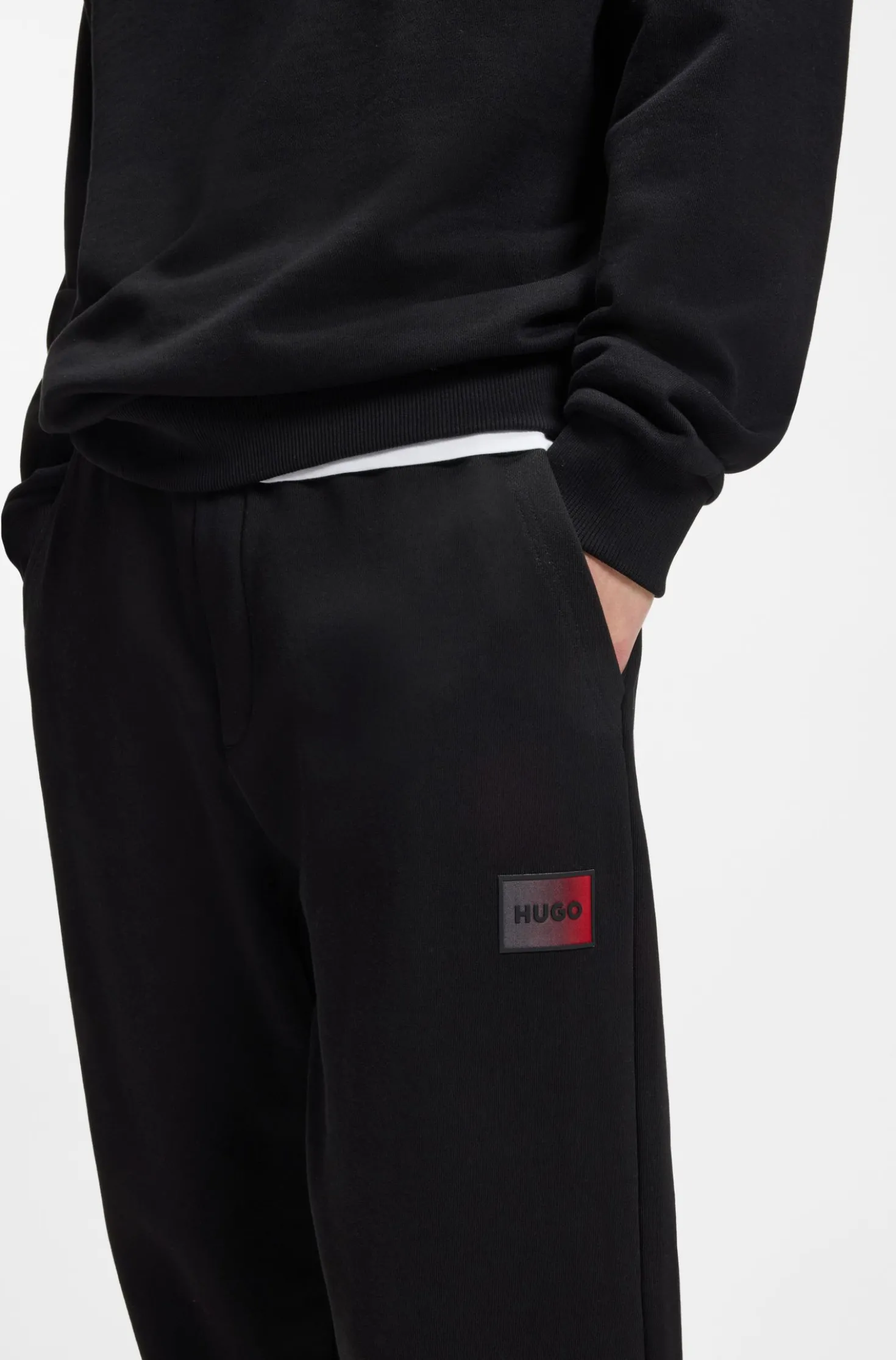 Jogginghose aus Baumwoll-Terry mit Gradient-Logo
