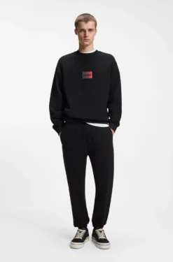 Jogginghose aus Baumwoll-Terry mit Gradient-Logo