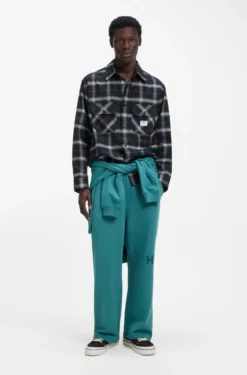 Jogginghose aus Baumwoll-Terry mit Logo-Print