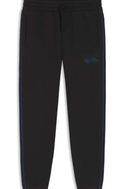Jogginghose aus Baumwoll-Terry mit Logo und kontrastfarbenen Nähten