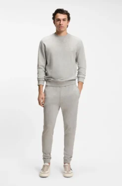 Jogginghose aus Baumwoll-Terry mit Logo-Aufnäher