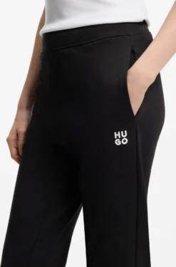 Jogginghose aus Baumwoll-Terry mit Logo-Stickerei