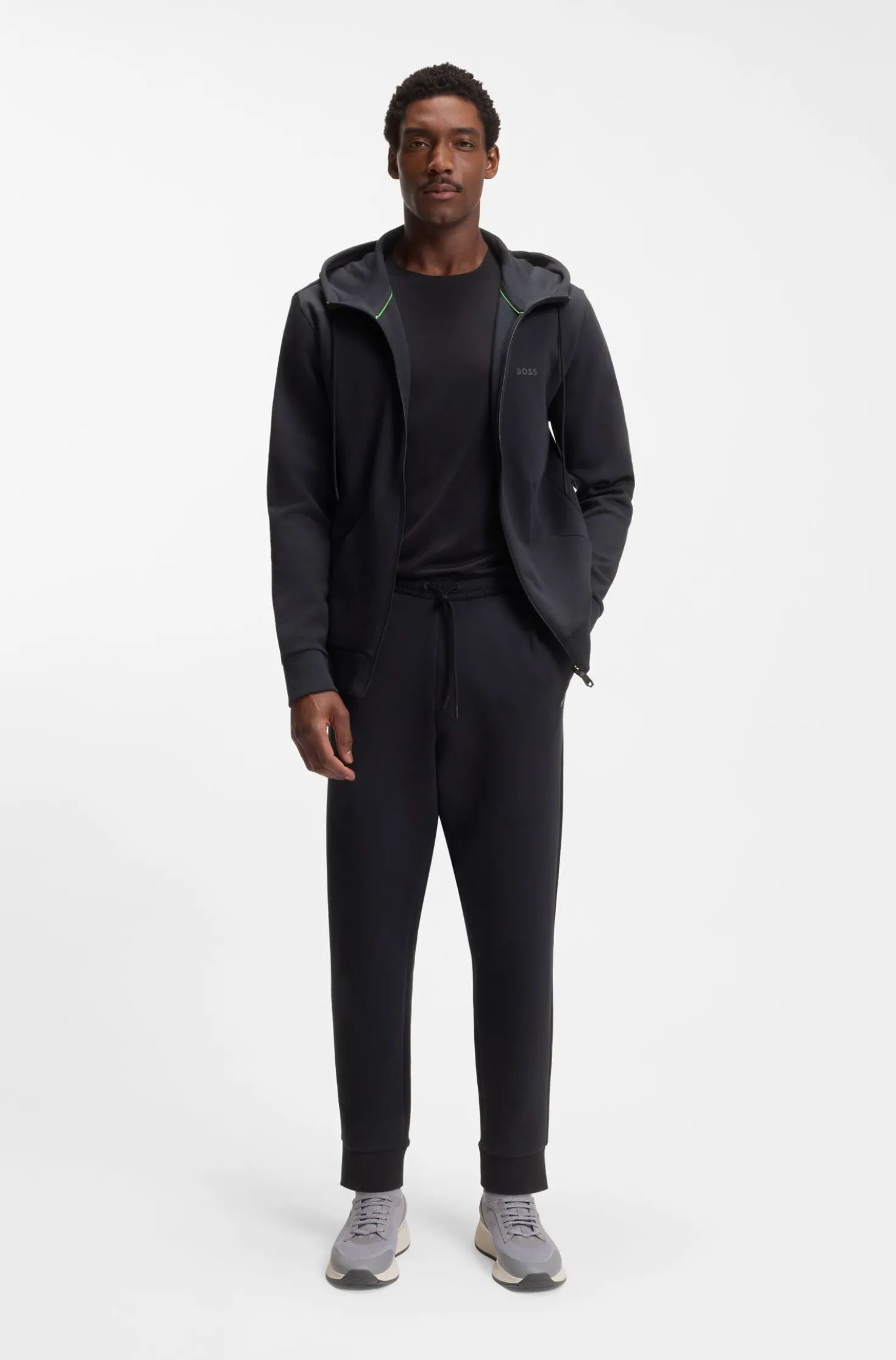 Jogginghose aus Stretch-Baumwolle mit Logo-Print