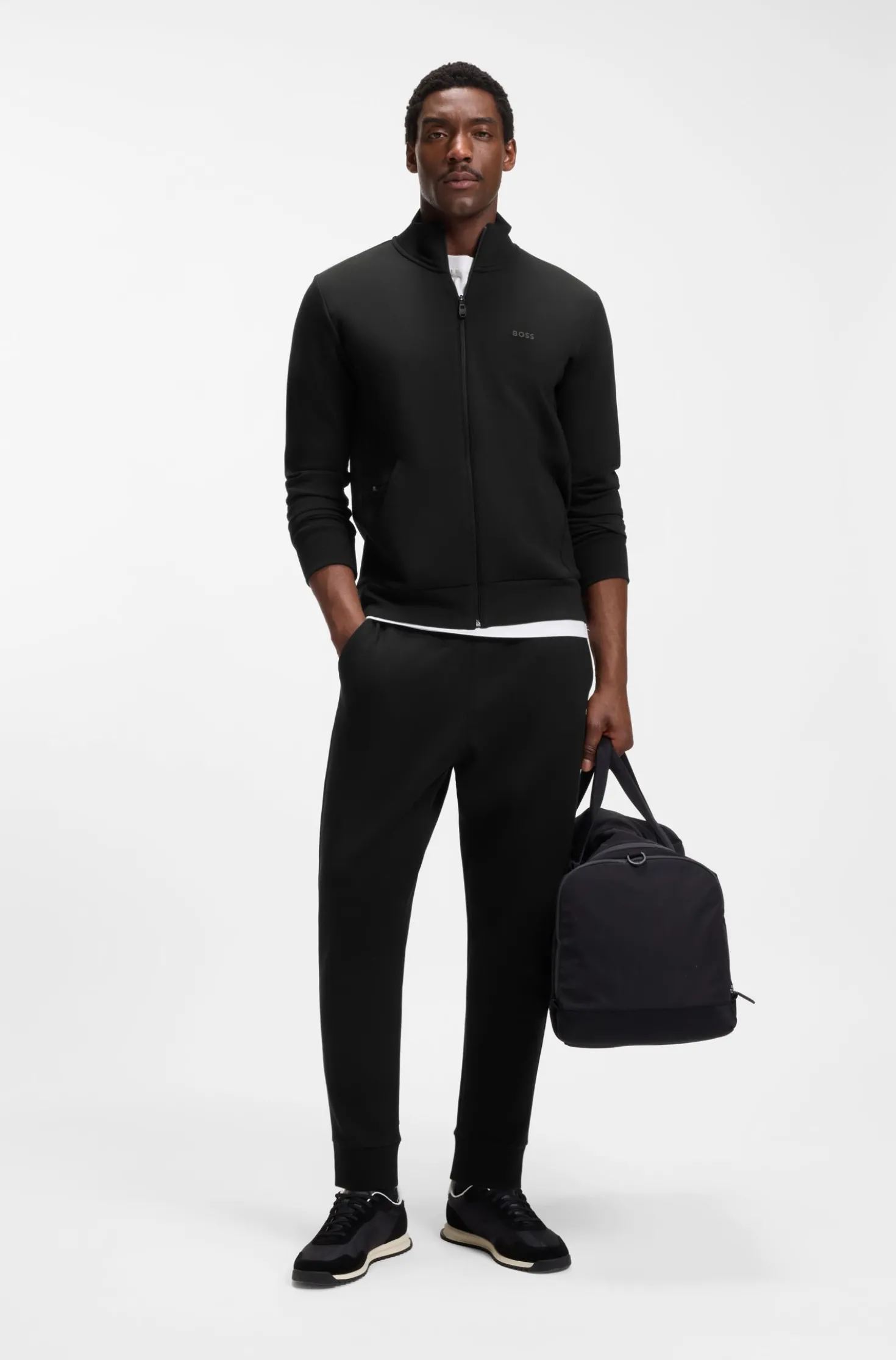 Jogginghose aus Stretch-Baumwolle mit Logo-Print