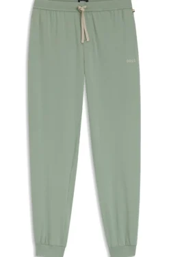 Jogginghose aus Stretch-Baumwolle mit Logo-Stickerei
