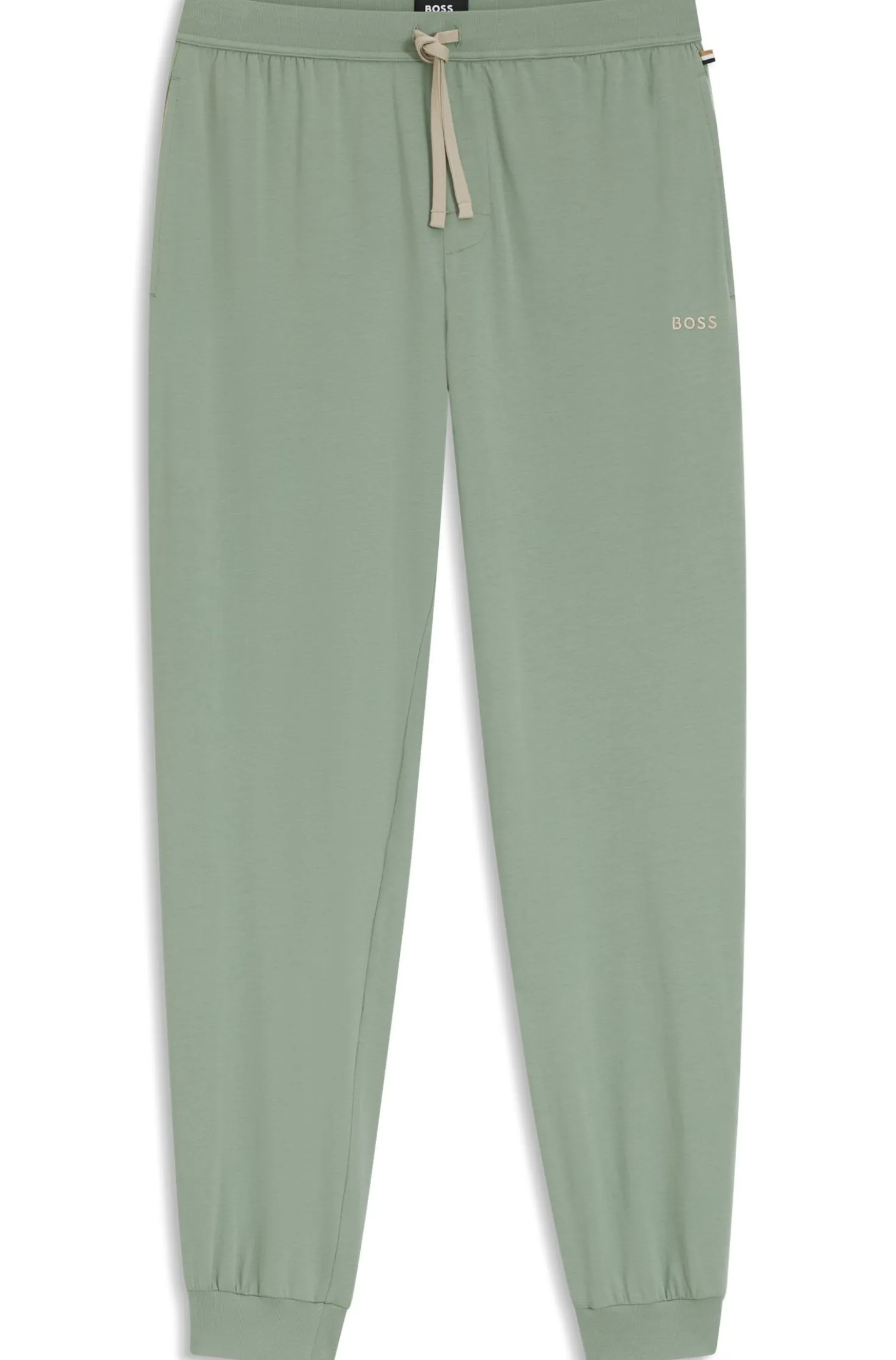 Jogginghose aus Stretch-Baumwolle mit Logo-Stickerei