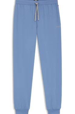 Jogginghose aus Stretch-Baumwolle mit Logo-Stickerei