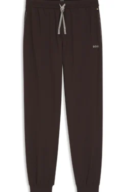 Jogginghose aus Stretch-Baumwolle mit Logo-Stickerei