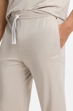 Jogginghose aus Stretch-Baumwolle mit Logo-Stickerei