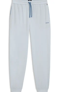 Jogginghose aus Stretch-Baumwolle mit Logo-Stickerei