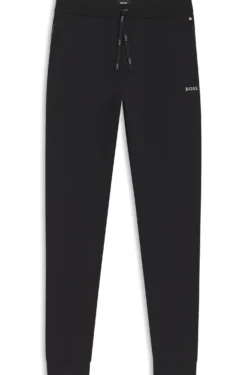 Jogginghose aus Stretch-Baumwolle mit Logo-Stickerei