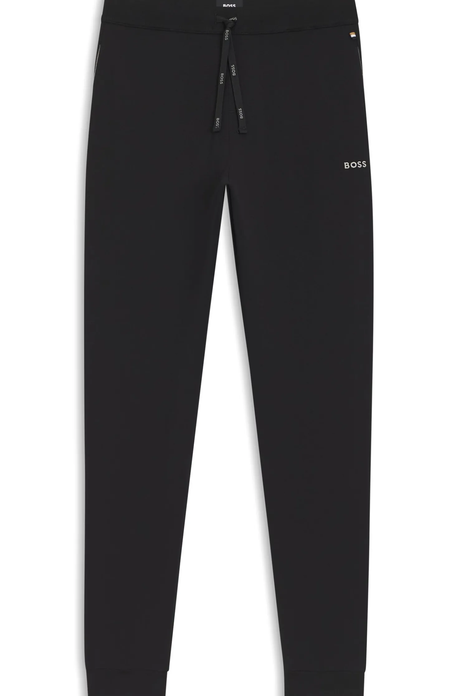 Jogginghose aus Stretch-Baumwolle mit Logo-Stickerei