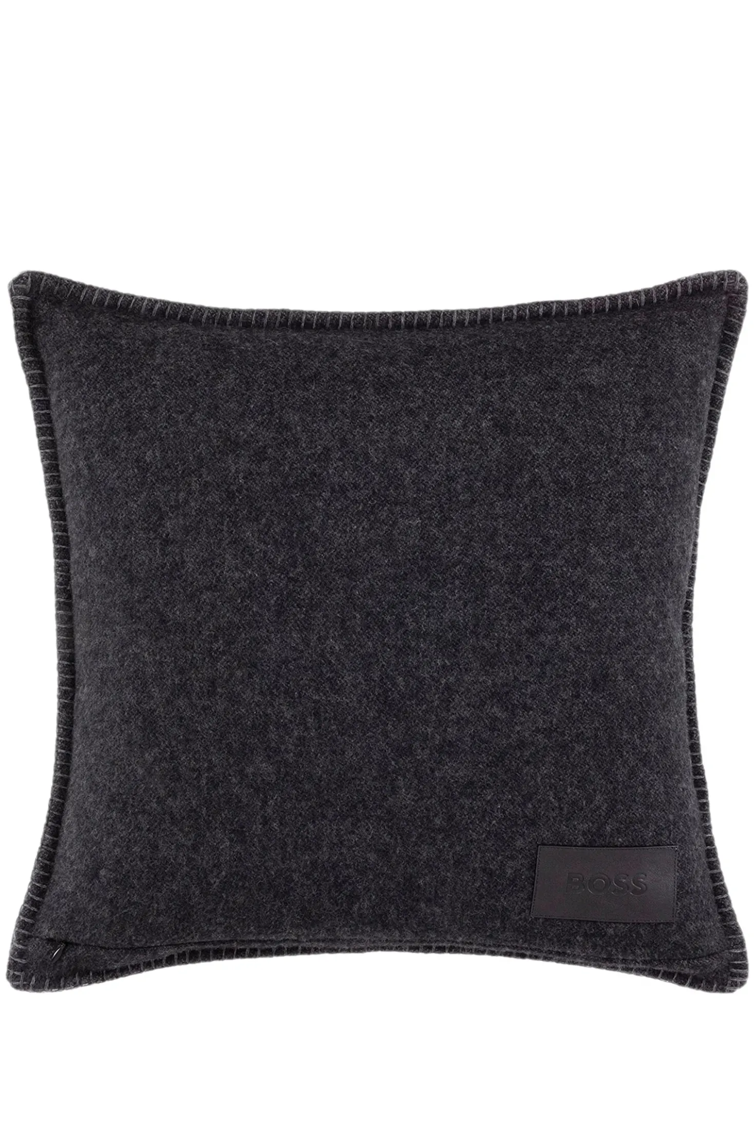 Kissenbezug aus Woll-Mix mit Double-B-Monogramm