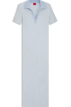 Kleid aus Vanisé-Rippstrick mit Stack-Logo