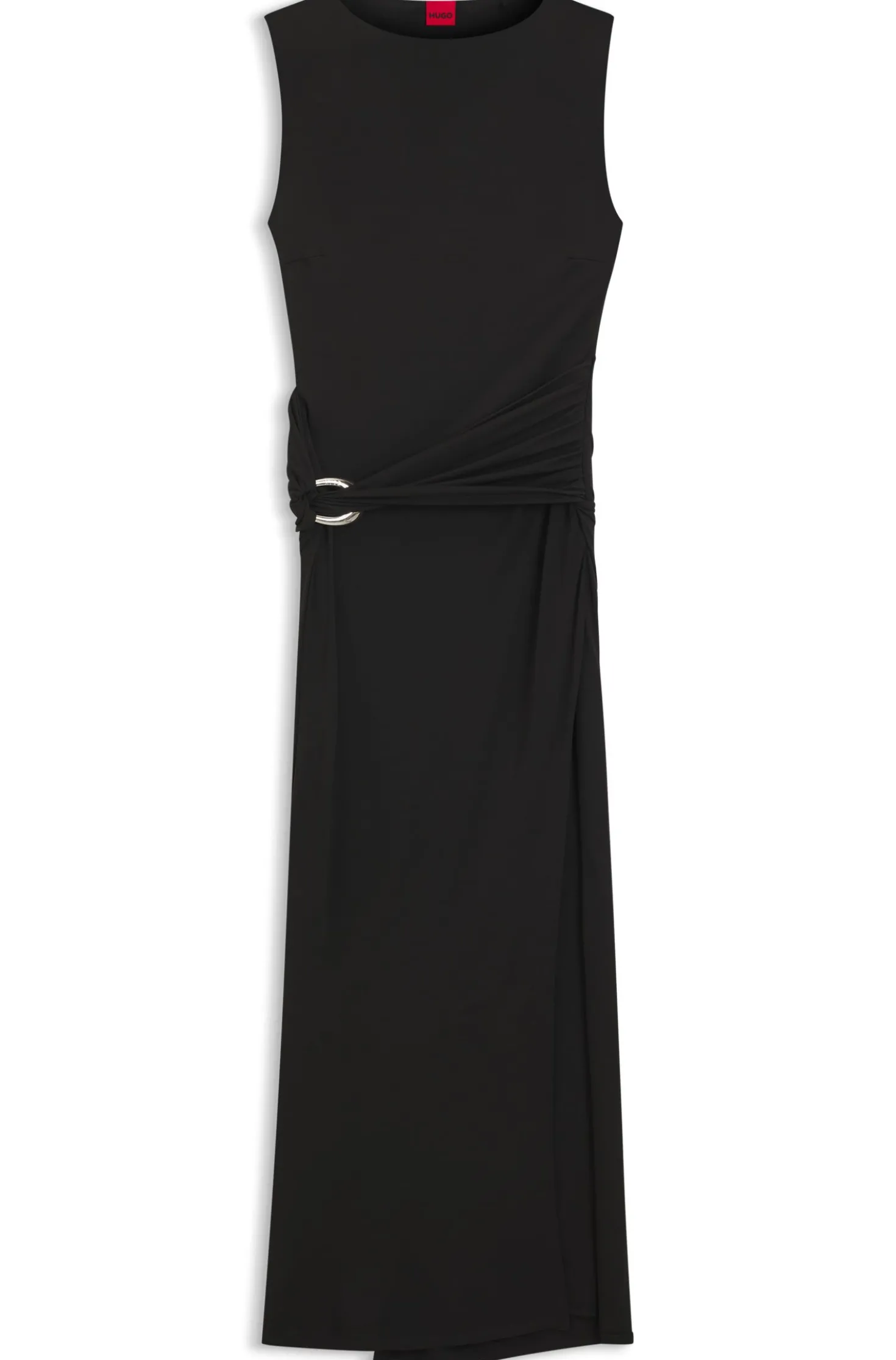 Kleid in Wickel-Optik mit Schließe