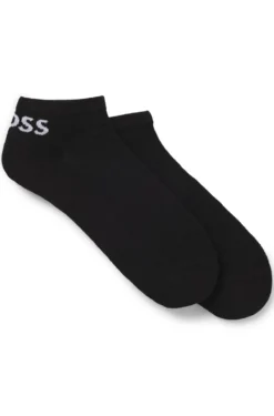 Knöchellange Socken aus Stretch-Gewebe im Zweierpack