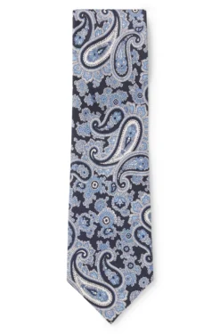 Krawatte aus reiner Seide mit Paisley-Print