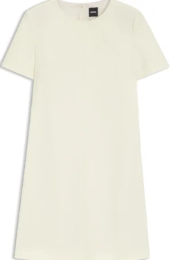 Kurzarm-Kleid aus japanischem Krepp