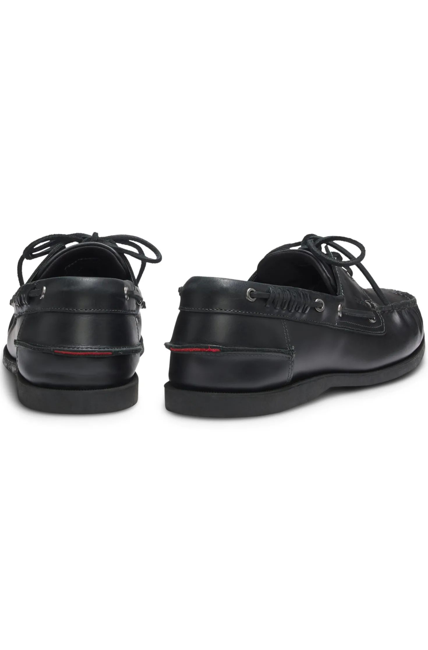 Leder-Bootsschuhe mit Schnürdetail