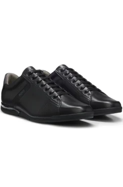 Ledersneakers mit geruchsneutralisierendem Innenfutter
