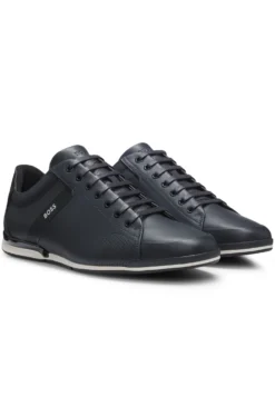 Ledersneakers mit geruchsneutralisierendem Innenfutter