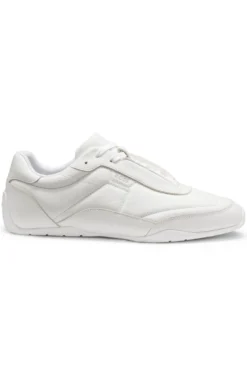 Ledersneakers mit Logo-Detail