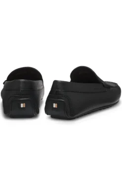 Loafer aus gewalktem Leder mit Profilsohle