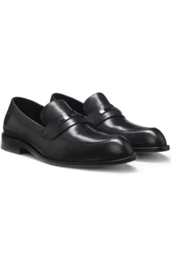 Loafer aus Leder mit Logo-Detail aus Metall