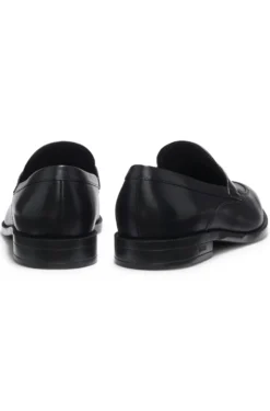 Loafer aus Leder mit Pennyloafer-Bündchen