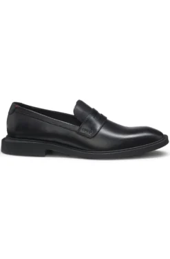 Loafer aus Leder mit Pennyloafer-Besatz