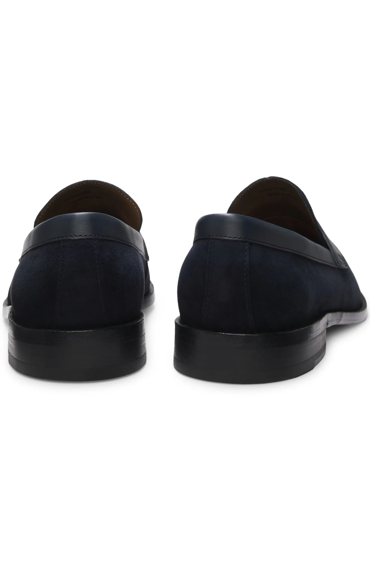 Loafer aus Veloursleder mit Leder-Details