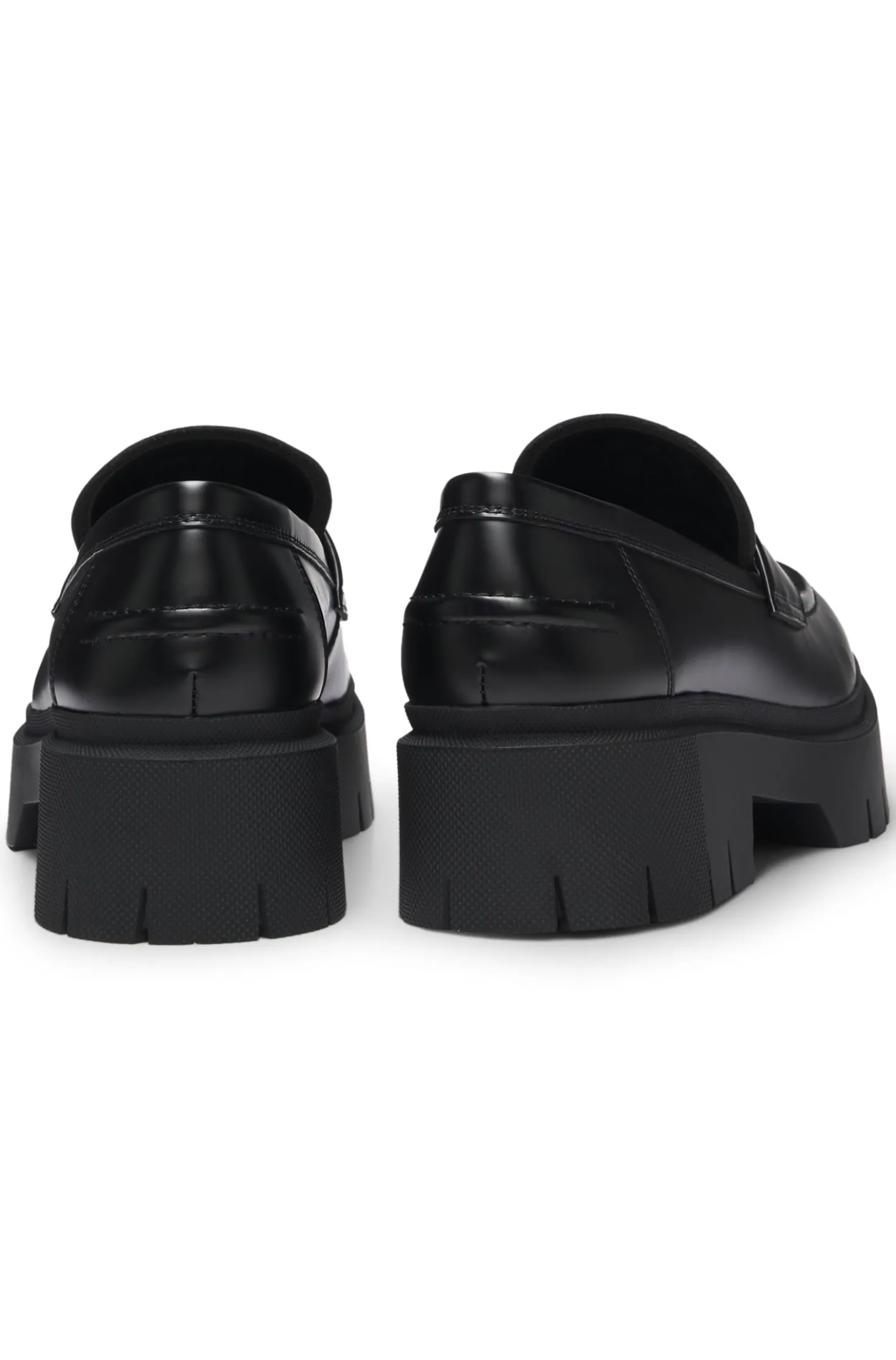 Loafers aus Kunstleder mit Stack-Logo