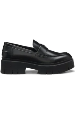 Loafers aus Kunstleder mit Stack-Logo