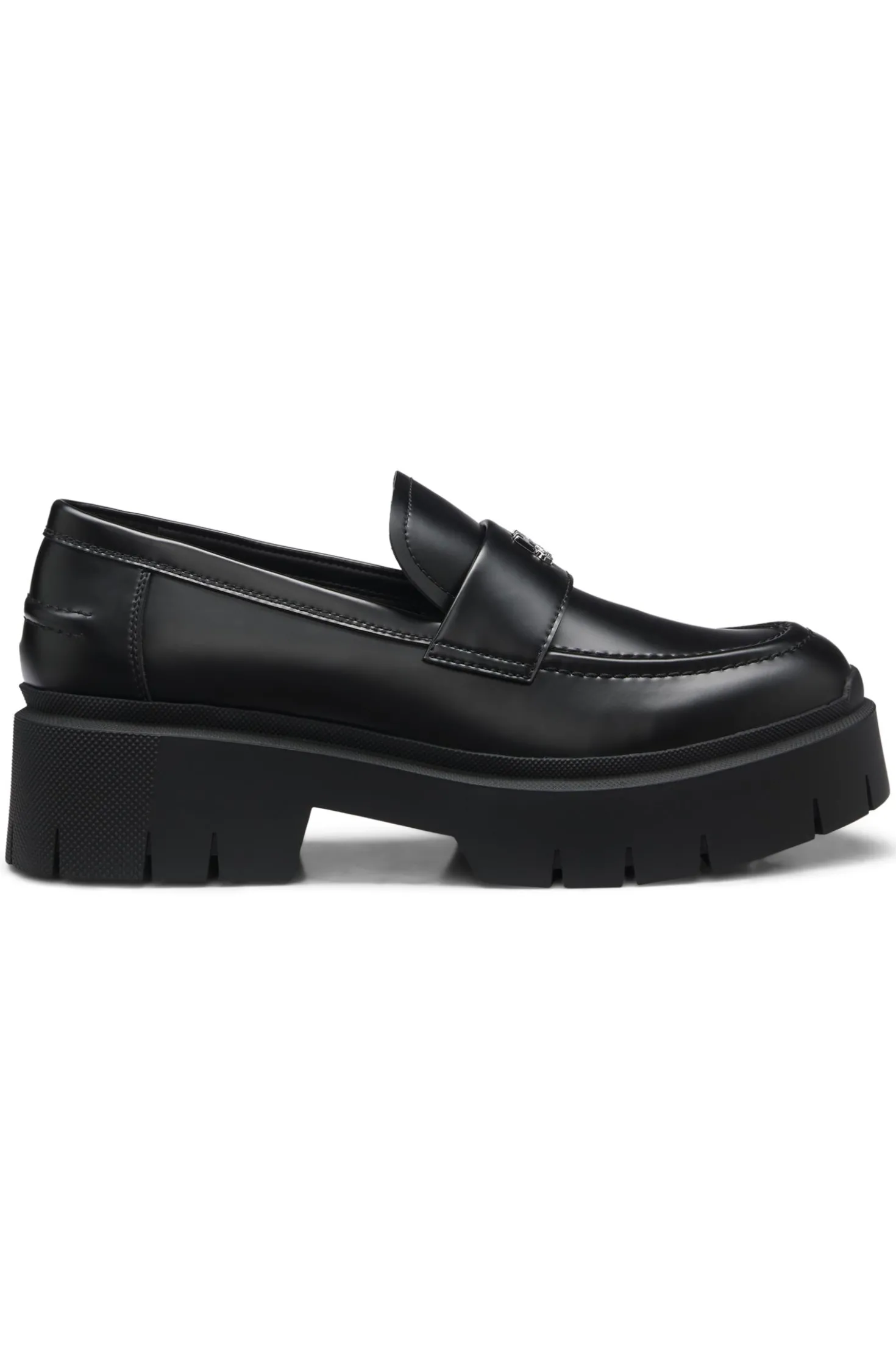 Loafers aus Kunstleder mit Stack-Logo