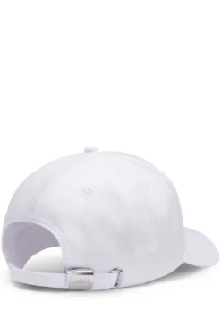 Logo-Cap aus glänzendem Twill mit Landesflaggen-Badge