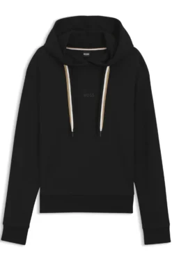 Logo-Hoodie mit Signature-Streifen-Kordeln