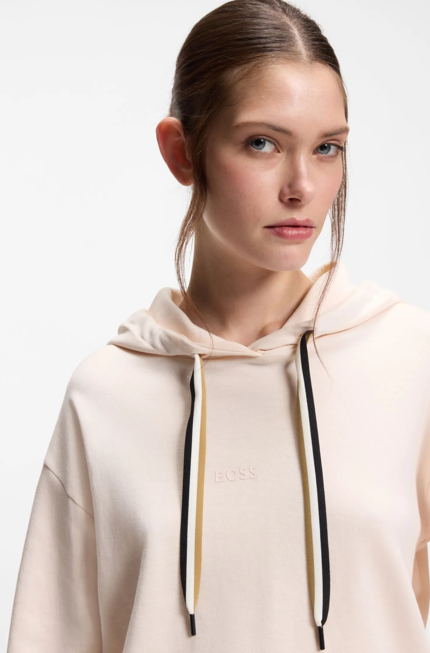 Logo-Hoodie mit Signature-Streifen-Kordeln