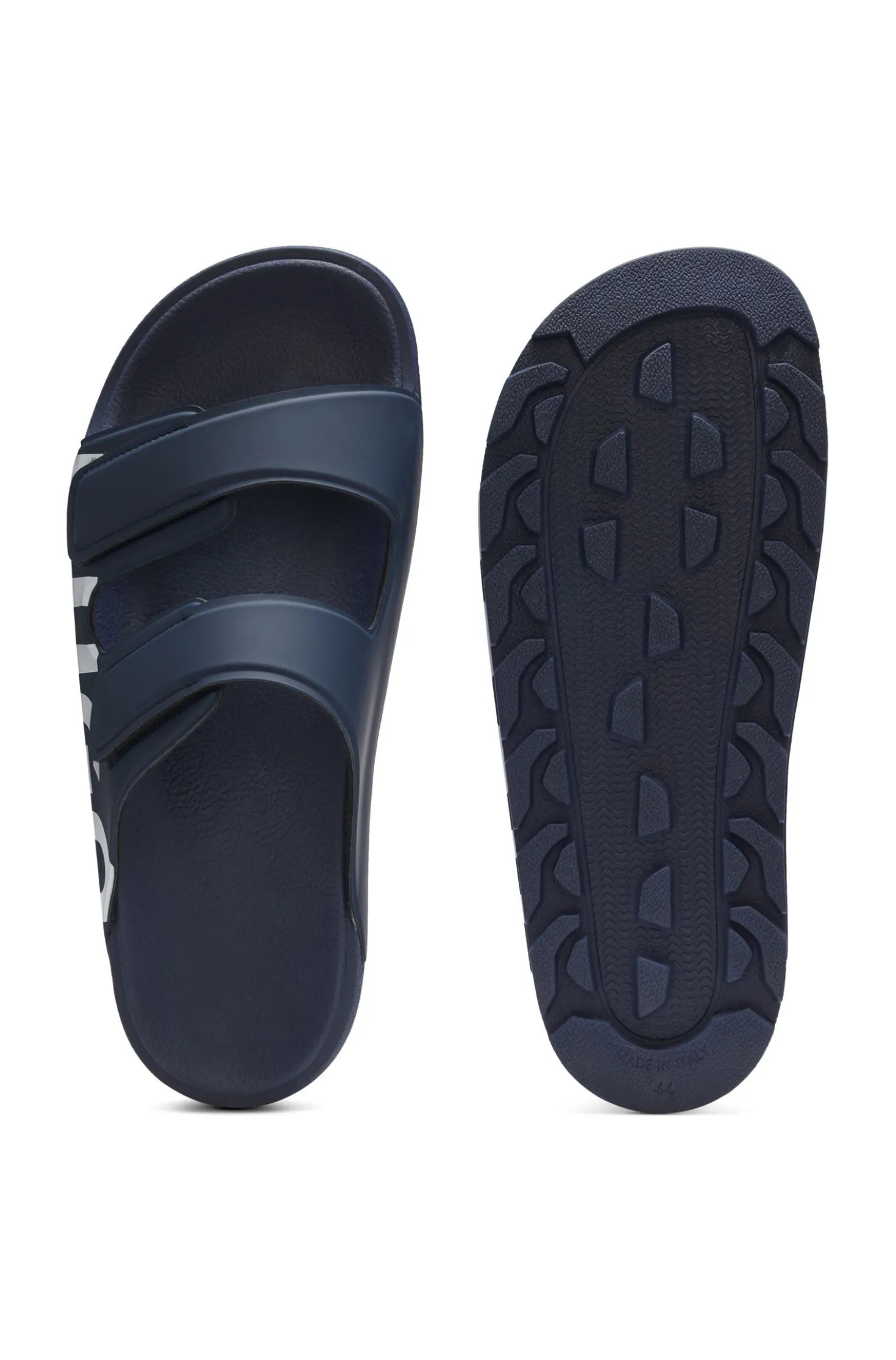 Logo-Sandalen mit zwei Klettverschluss-Riemen