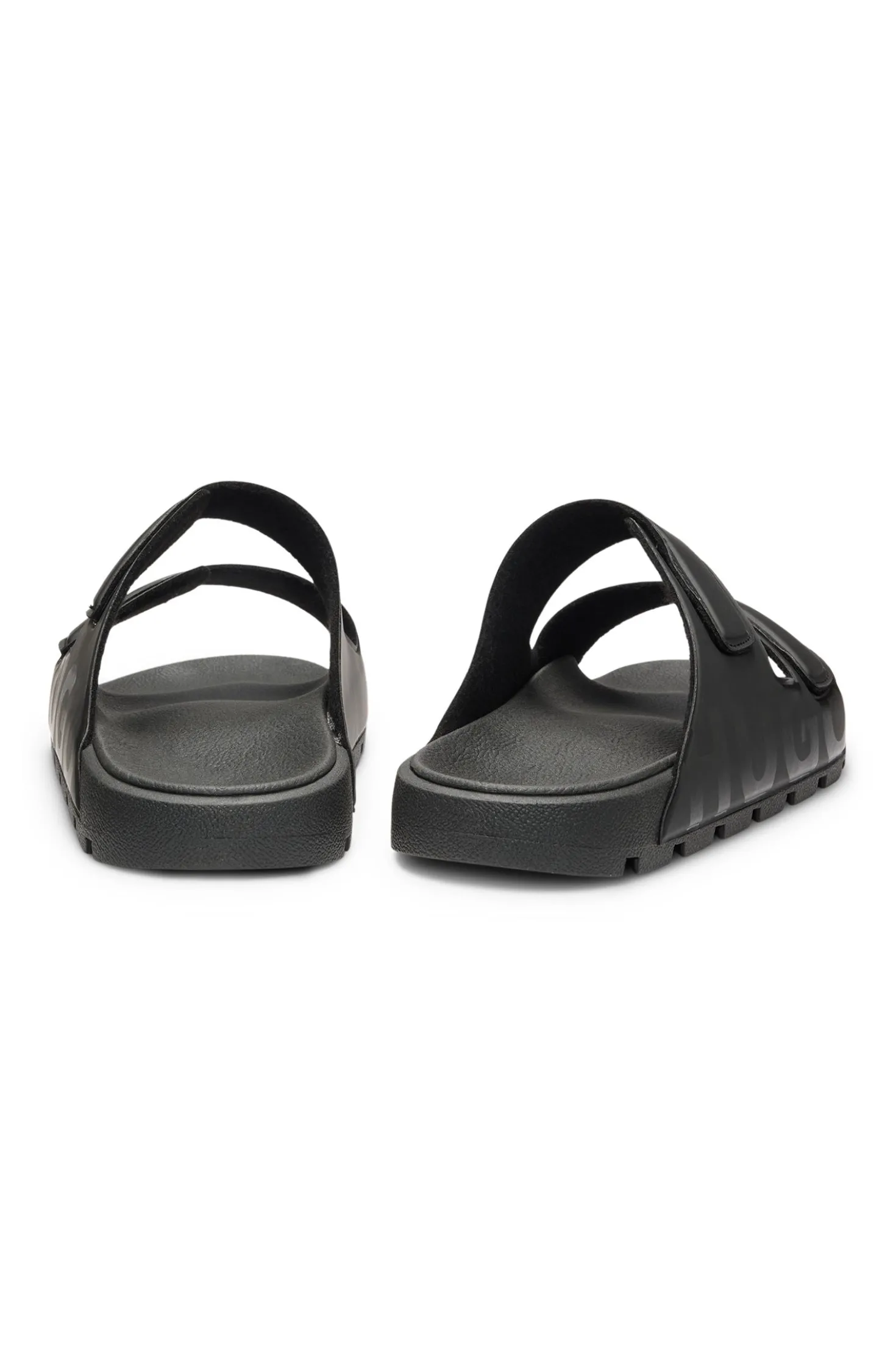 Logo-Sandalen mit zwei Klettverschluss-Riemen